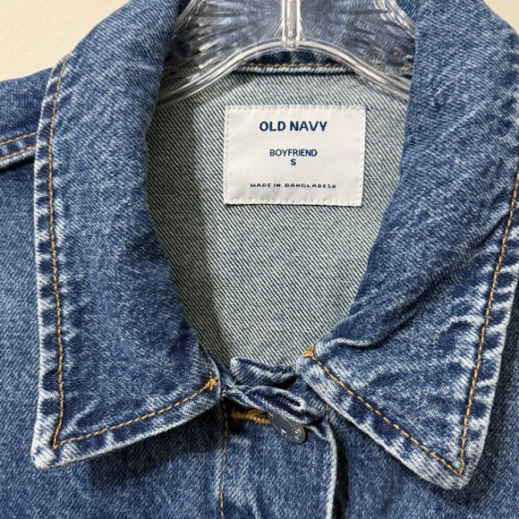 Old Navy Classic "Boyfriend" Blue Denim Jacket. Sz Small - Picture 3 of 5